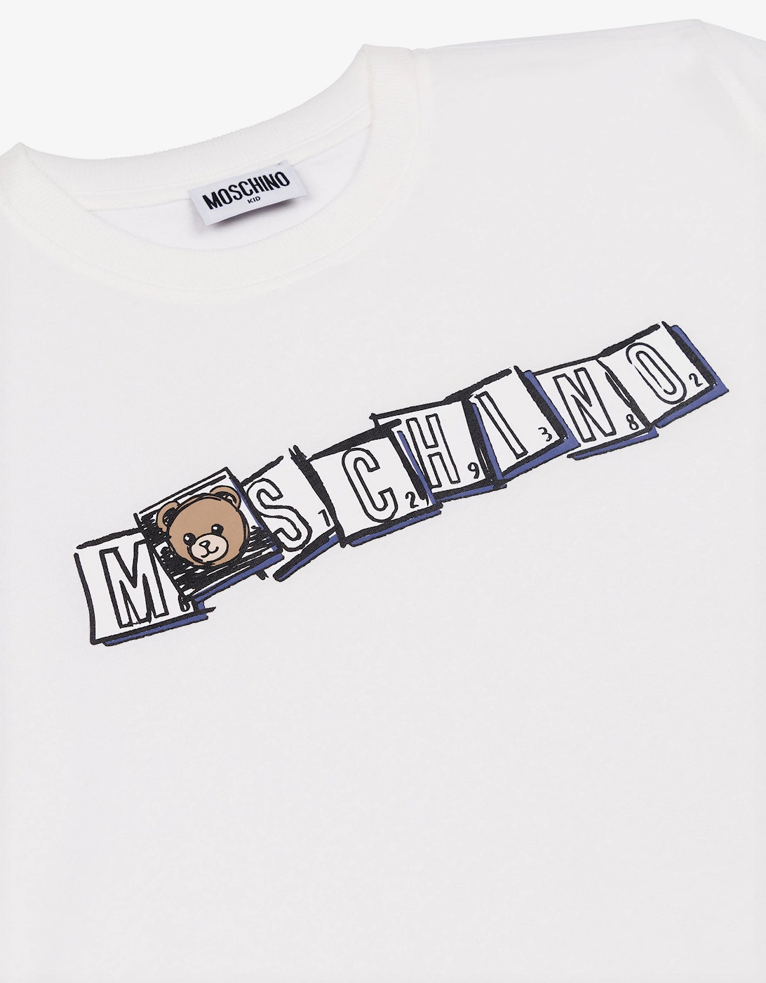 Kids Bear Logo T-Shirt in Ivory