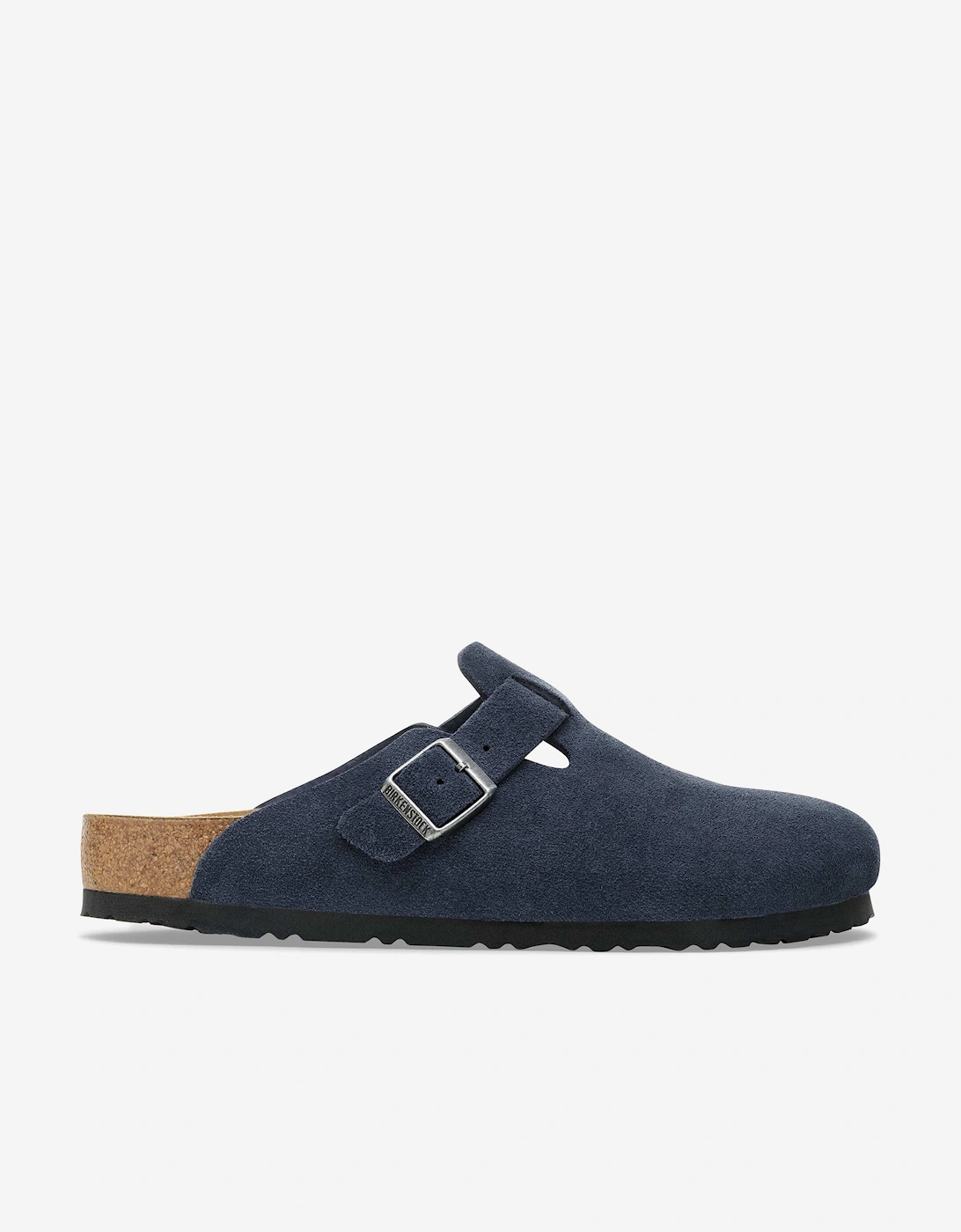 BIRKENSTOCK Classic Suede Boston Clogs in Navy, 5 of 4