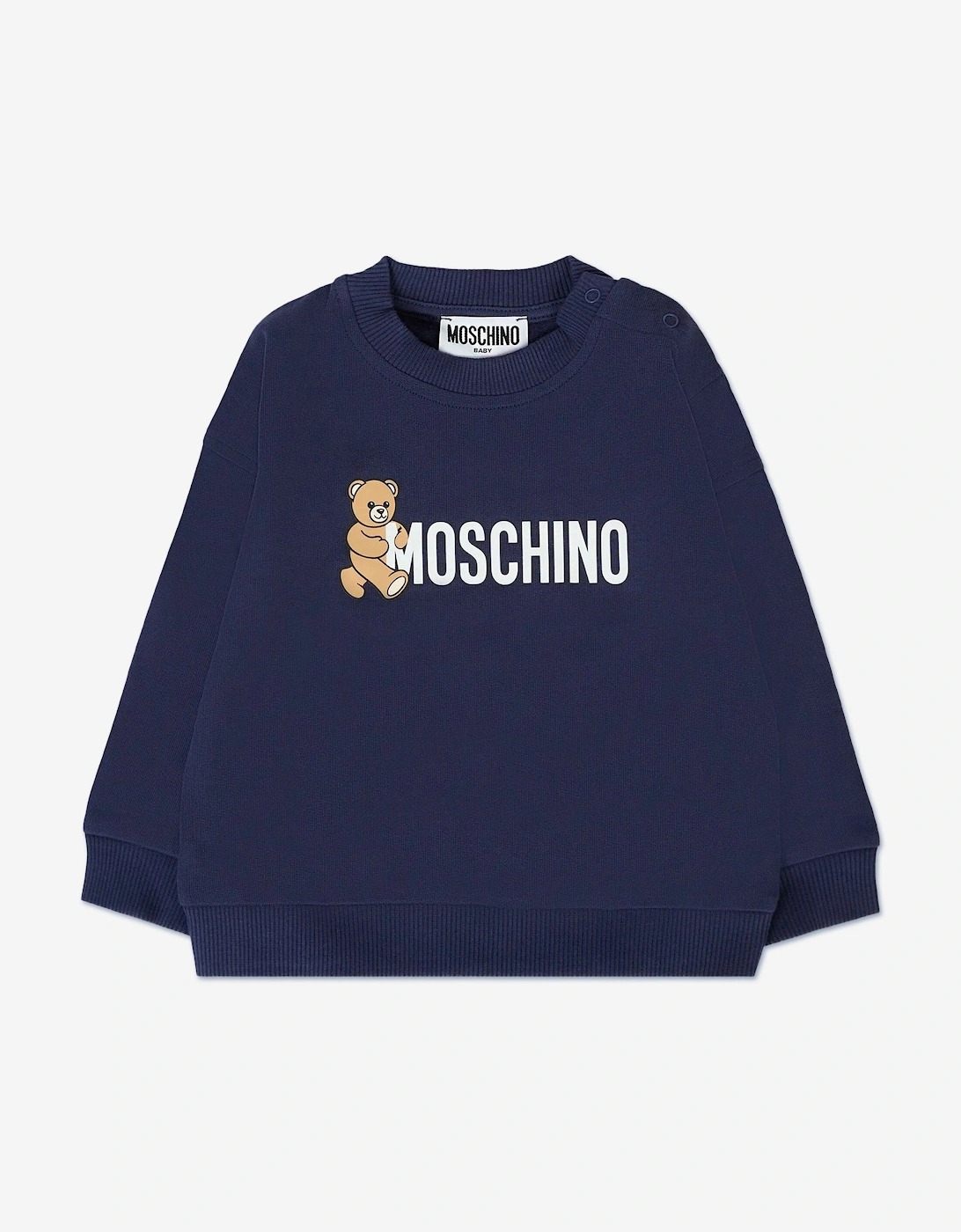 Baby Teddy Bear Logo Sweatshirt in Navy, 5 of 4