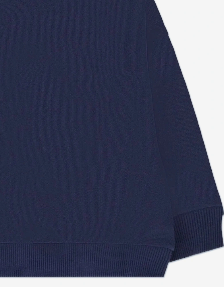 Baby Teddy Bear Logo Sweatshirt in Navy