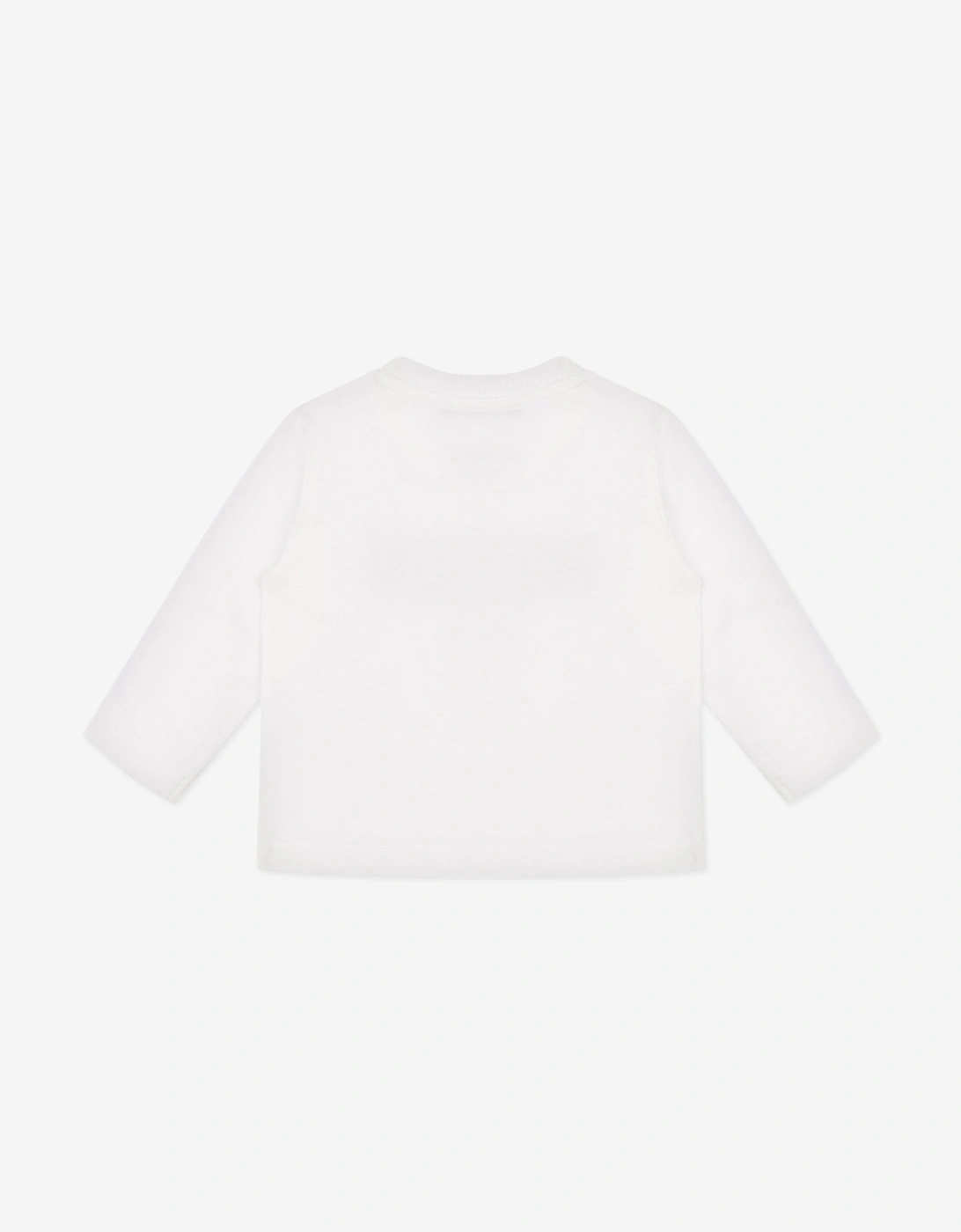 Baby Long Sleeve Teddy T-Shirt in Ivory