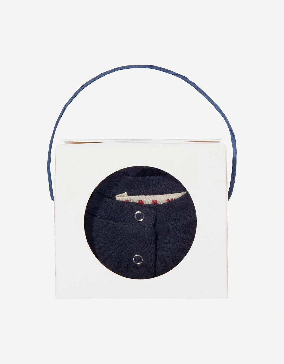 Baby Logo Romper Set in Navy