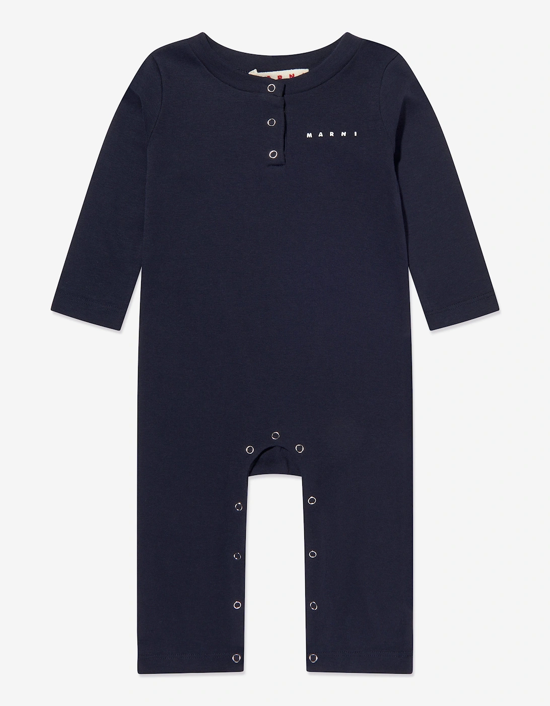 Baby Logo Romper Set in Navy