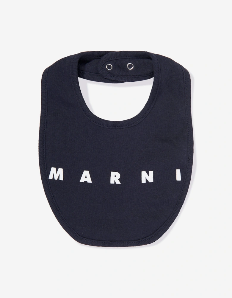 Baby Logo Romper Set in Navy