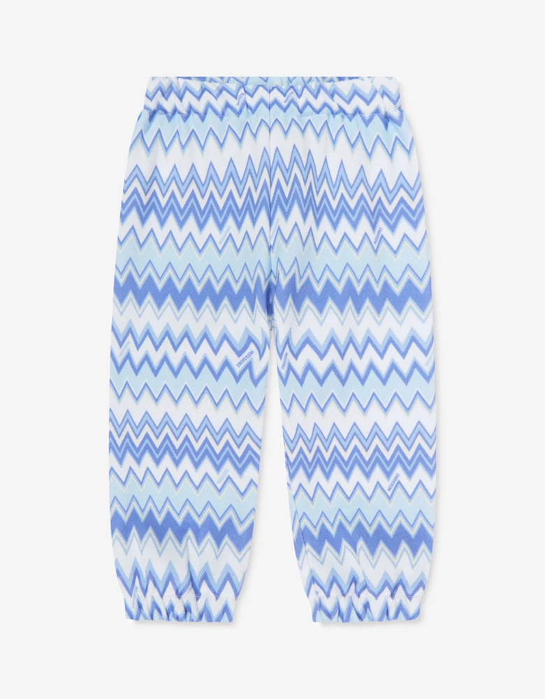 Baby Boys Zigzag Tracksuit in Blue