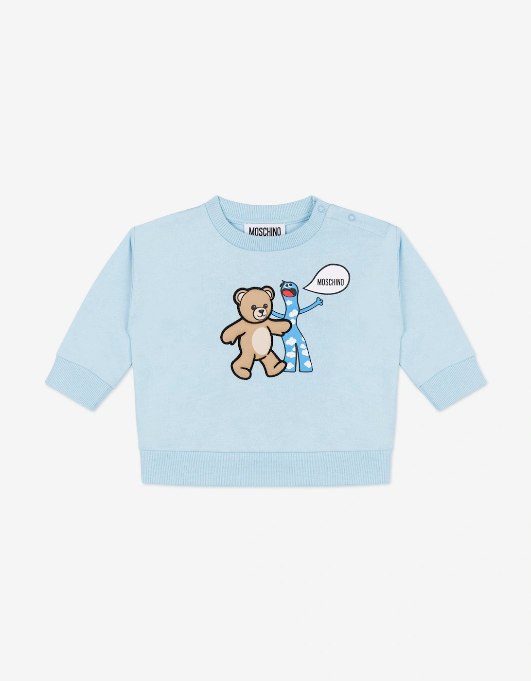 Baby Teddy Bear Sweatshirt in Blue, 5 of 4