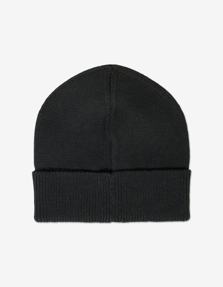 Kids Logo Beanie Hat in Black