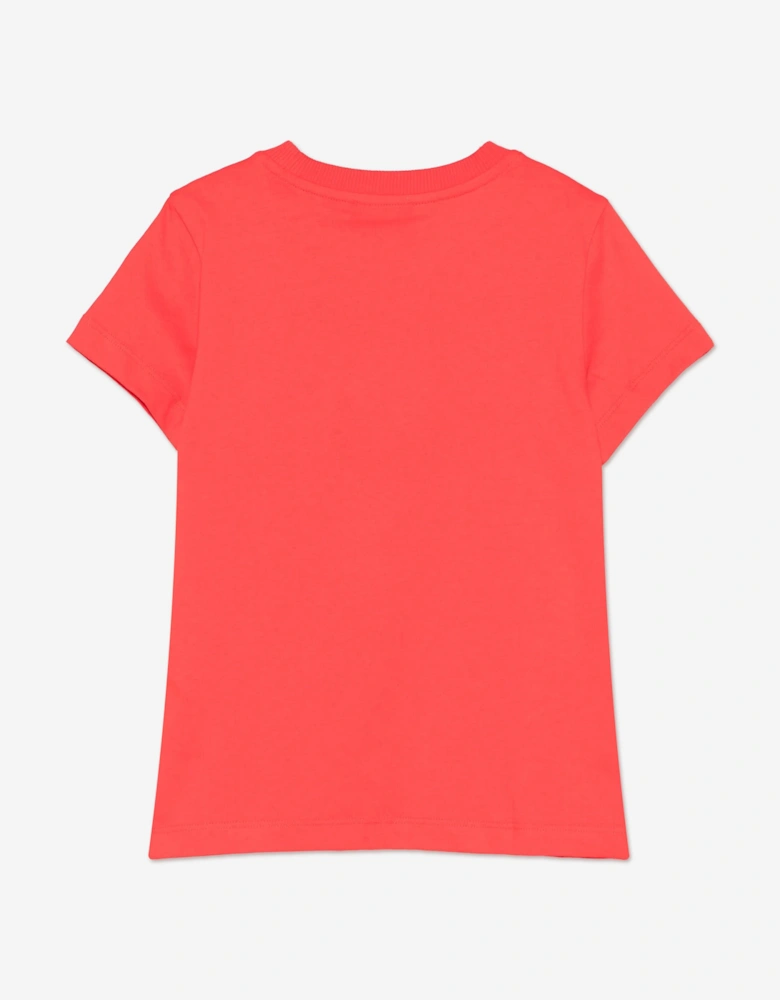 Kids Seasonal Teddy T-Shirt in Red