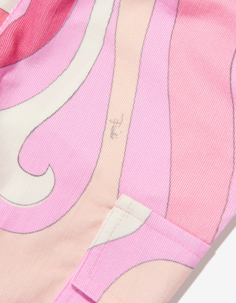 Baby Girls Cargo Trousers in Pink