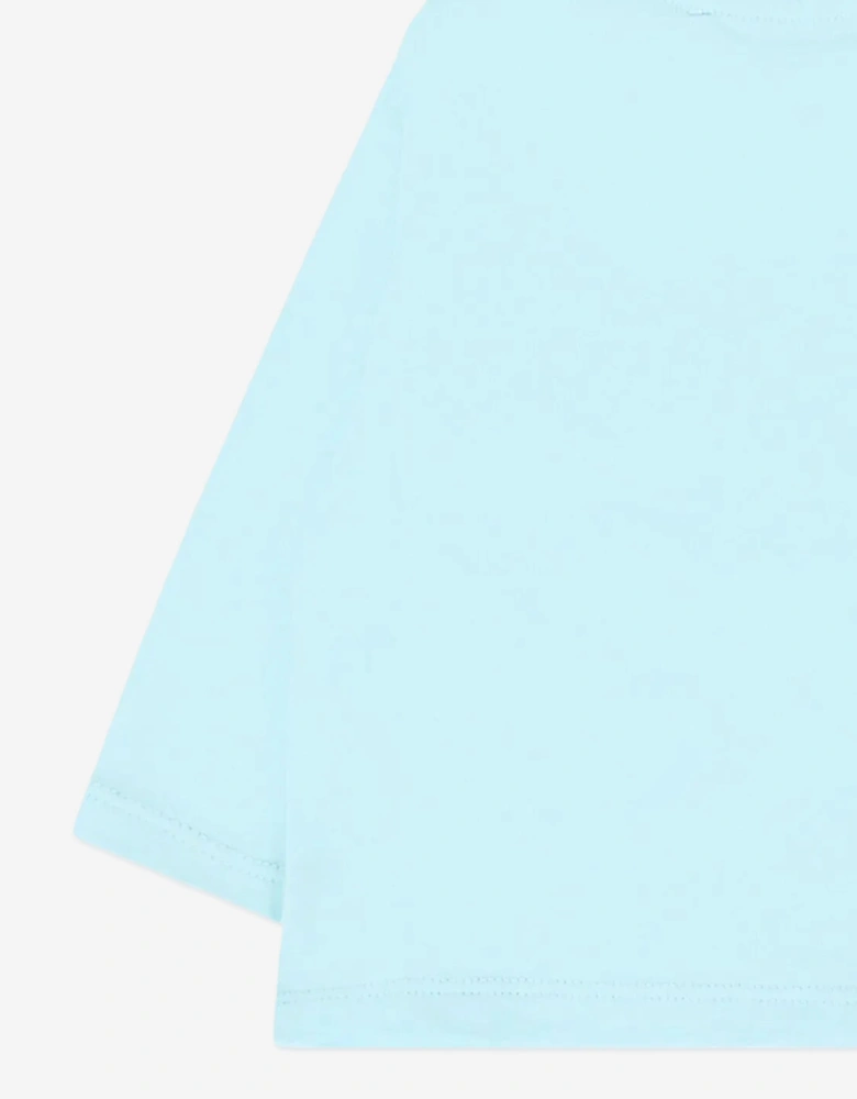 Baby Long Sleeve Logo T-Shirt in Blue