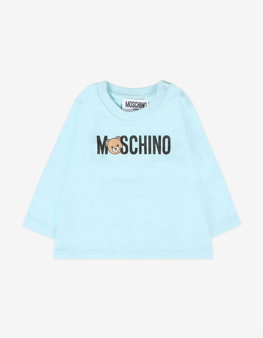 Baby Long Sleeve Logo T-Shirt in Blue, 5 of 4