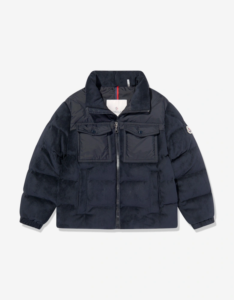 Boys Camul Down Padded Jacket in Navy