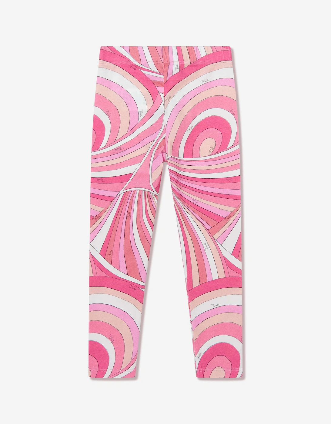 Girls Iride Print Leggings in Pink