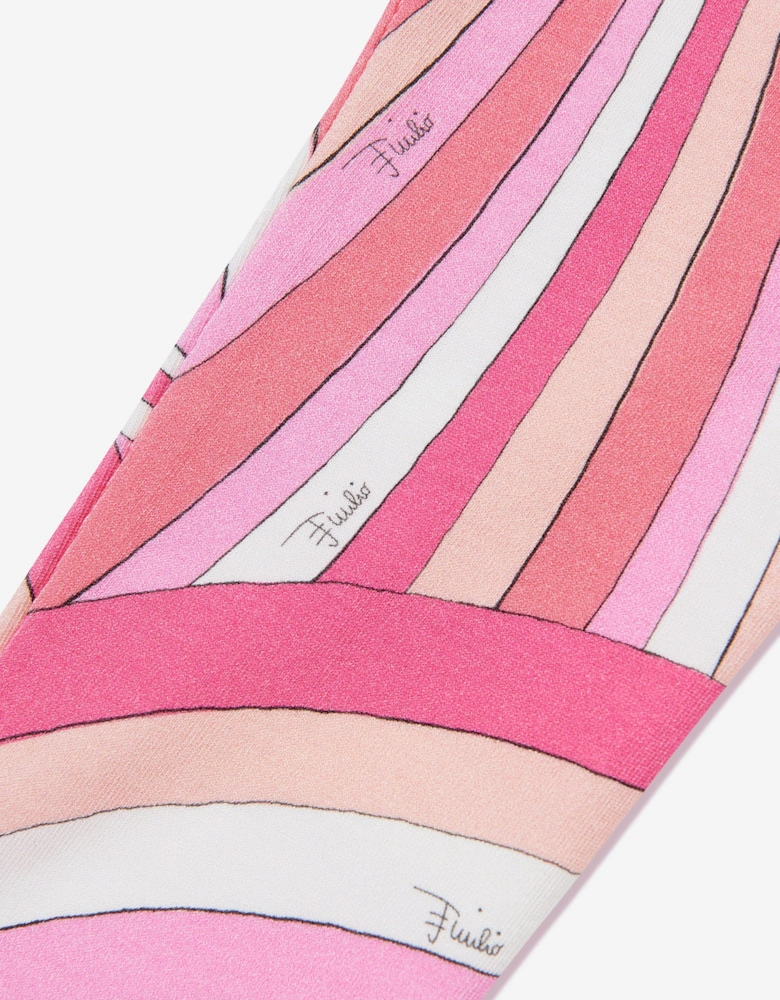Girls Iride Print Leggings in Pink