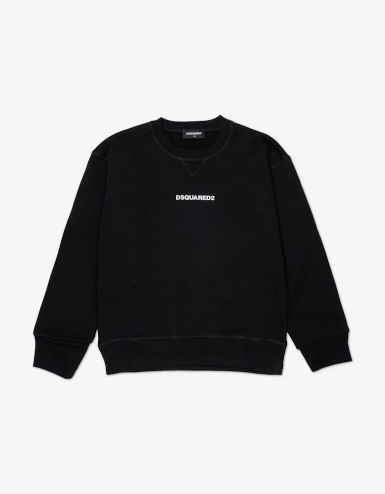 Kids Logo Tracksuit in Black