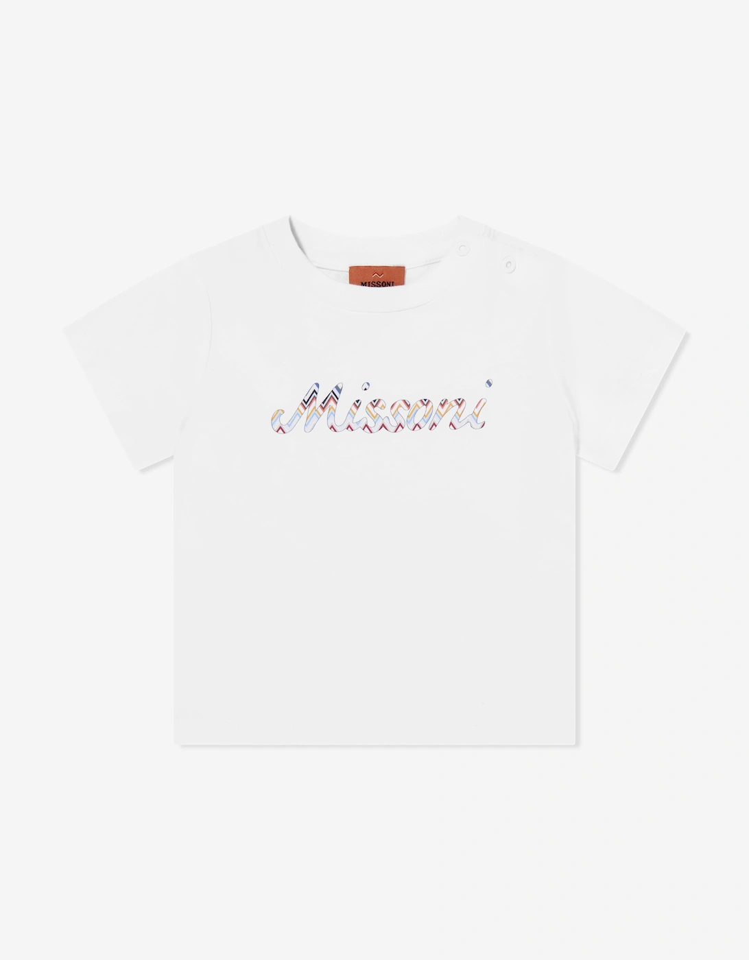 Baby Boys Logo T-Shirt in White, 5 of 4