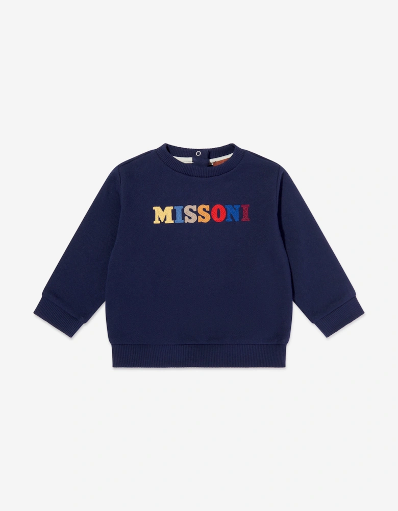 Baby Boys Logo Tracksuit in Navy