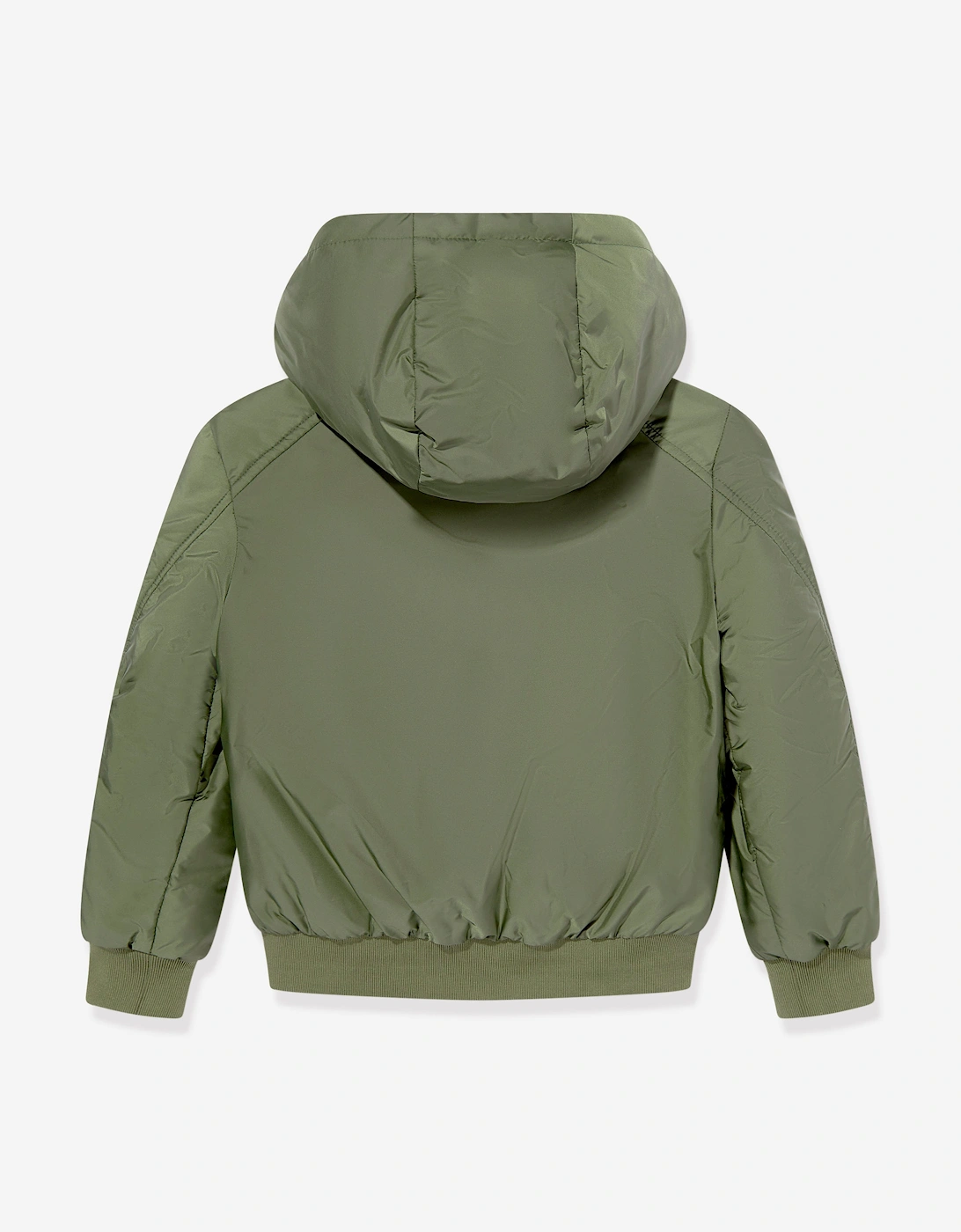 Boys Duncer Down Padded Bomber Jacket in Green