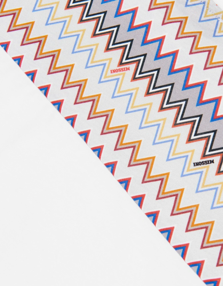 Boys Zigzag Logo Pocket T-Shirt in White