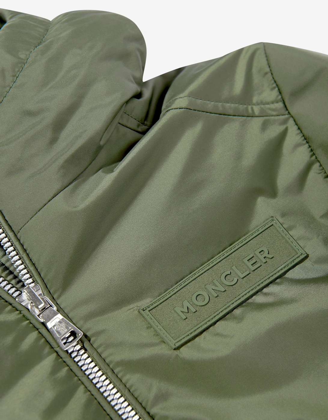 Boys Duncer Down Padded Bomber Jacket in Green