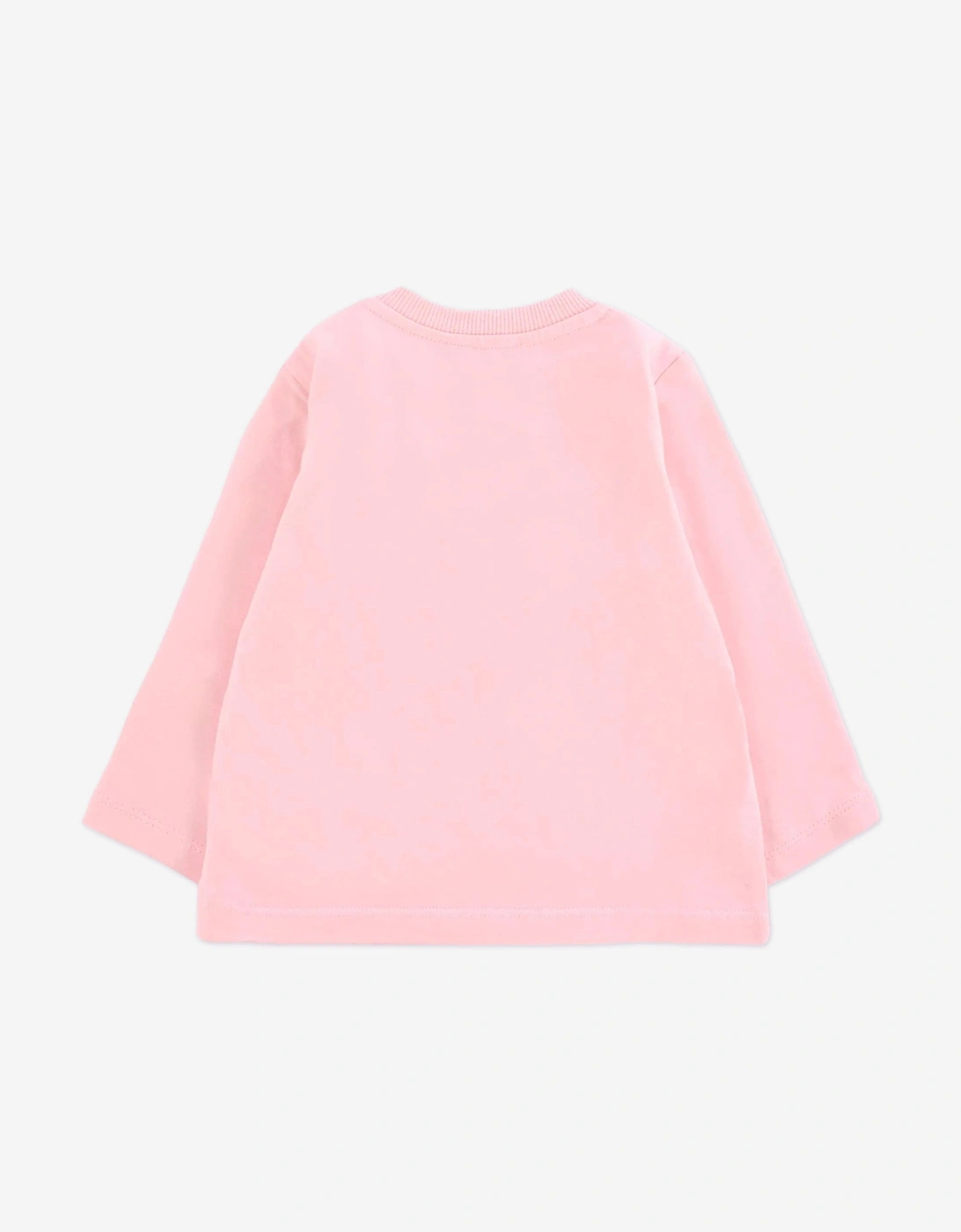 Baby Girls Long Sleeve Teddy T-Shirt in Pink