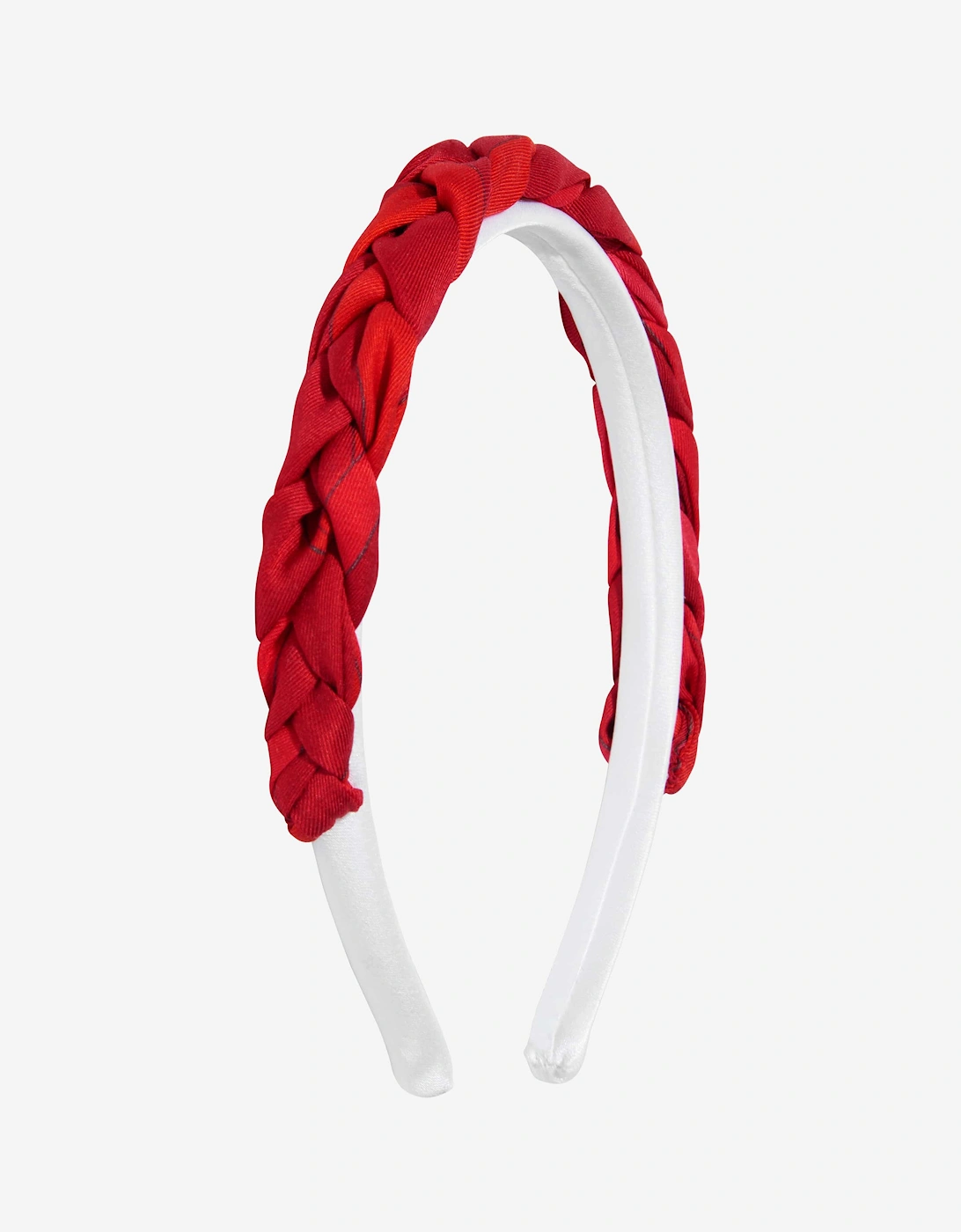 Girls Plaited Headband in Red, 5 of 4