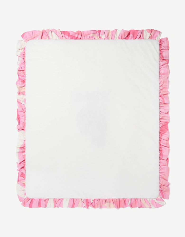 Baby Girls Logo Blanket in Ivory (90cm)