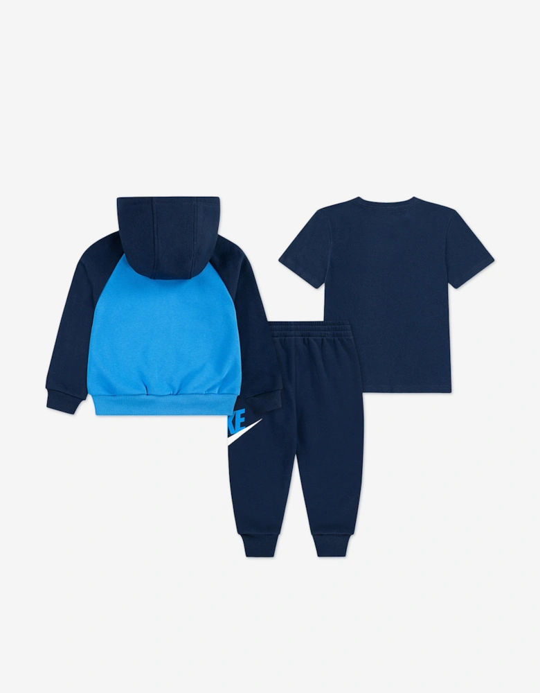 Kids Colourblock HBR Tracksuit in Navy