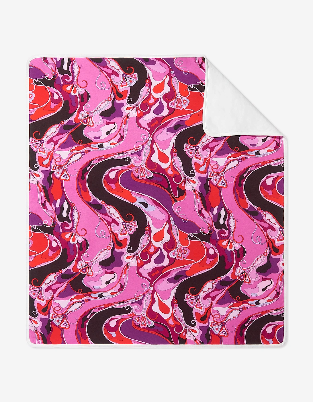 Baby Girls Orchidee Print Blanket in Pink (90cm), 5 of 4