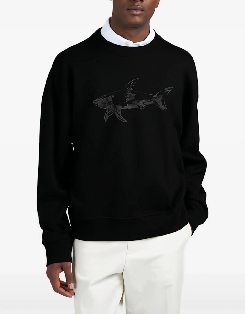 Fleece Logo Sweatshirt Black