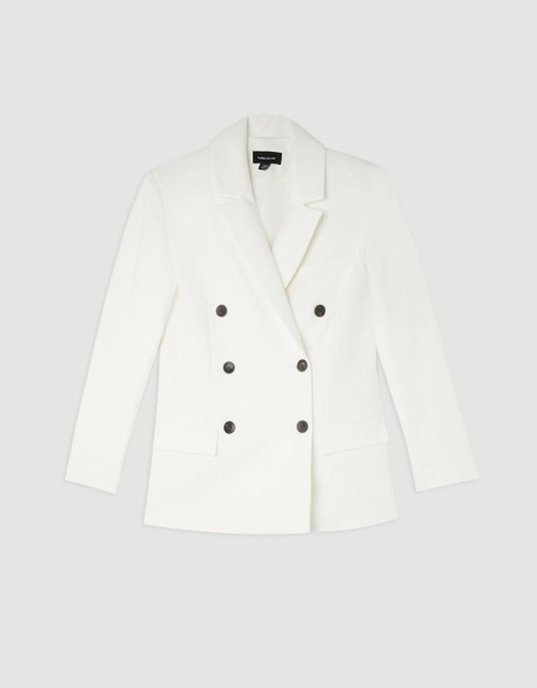 Clean Tailored Double Breasted Blazer