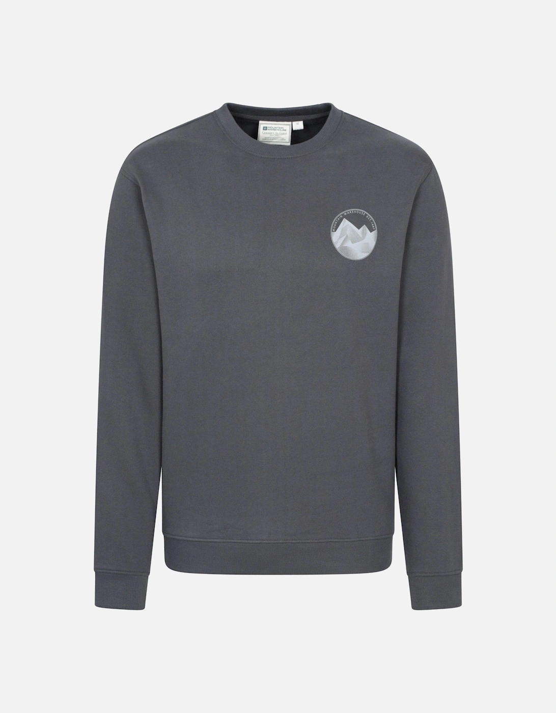 Mens Mountain Crew Neck Sweatshirt, 2 of 1