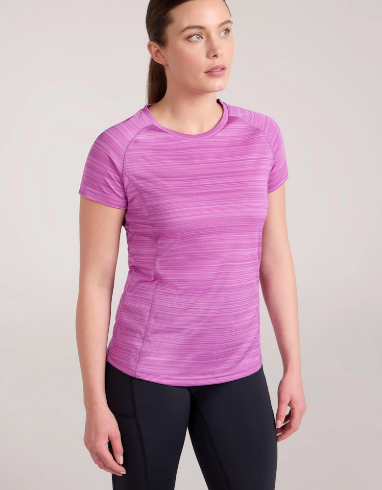Womens/Ladies Endurance Striped T-Shirt