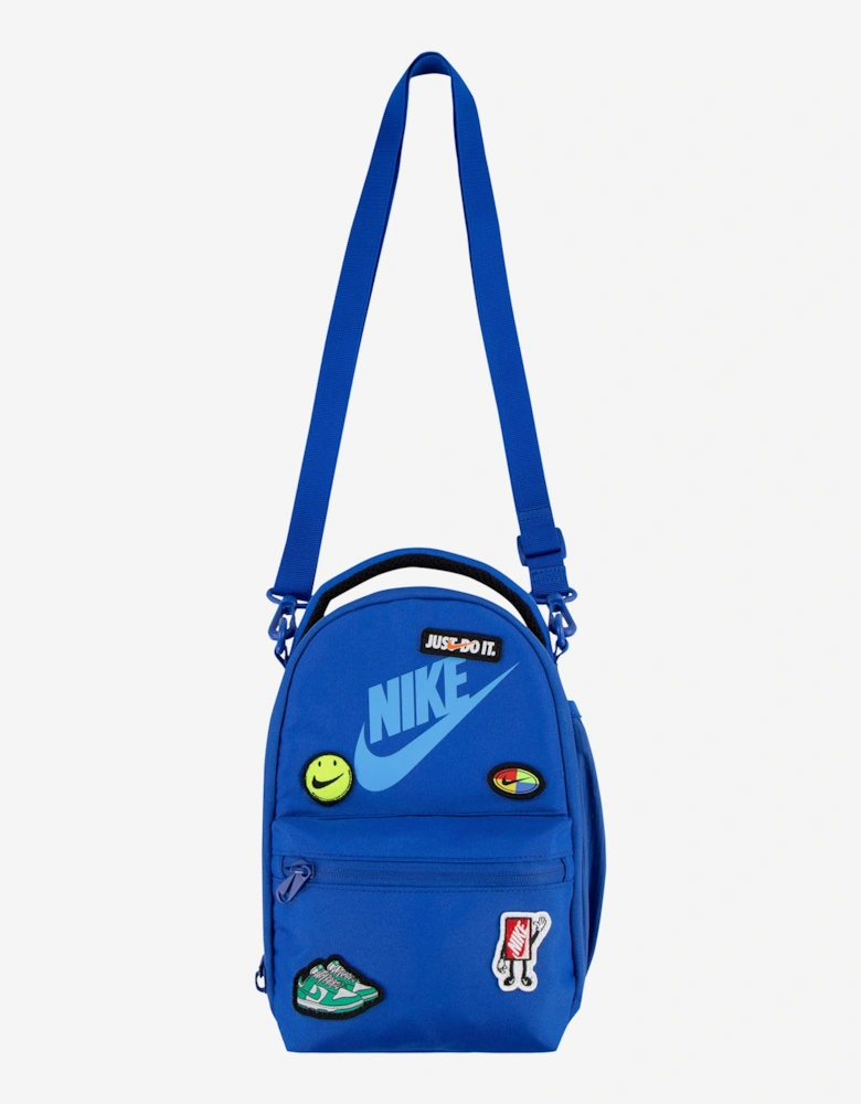 Kids Logo Patch Lunch Tote Bag in Blue (27cm)