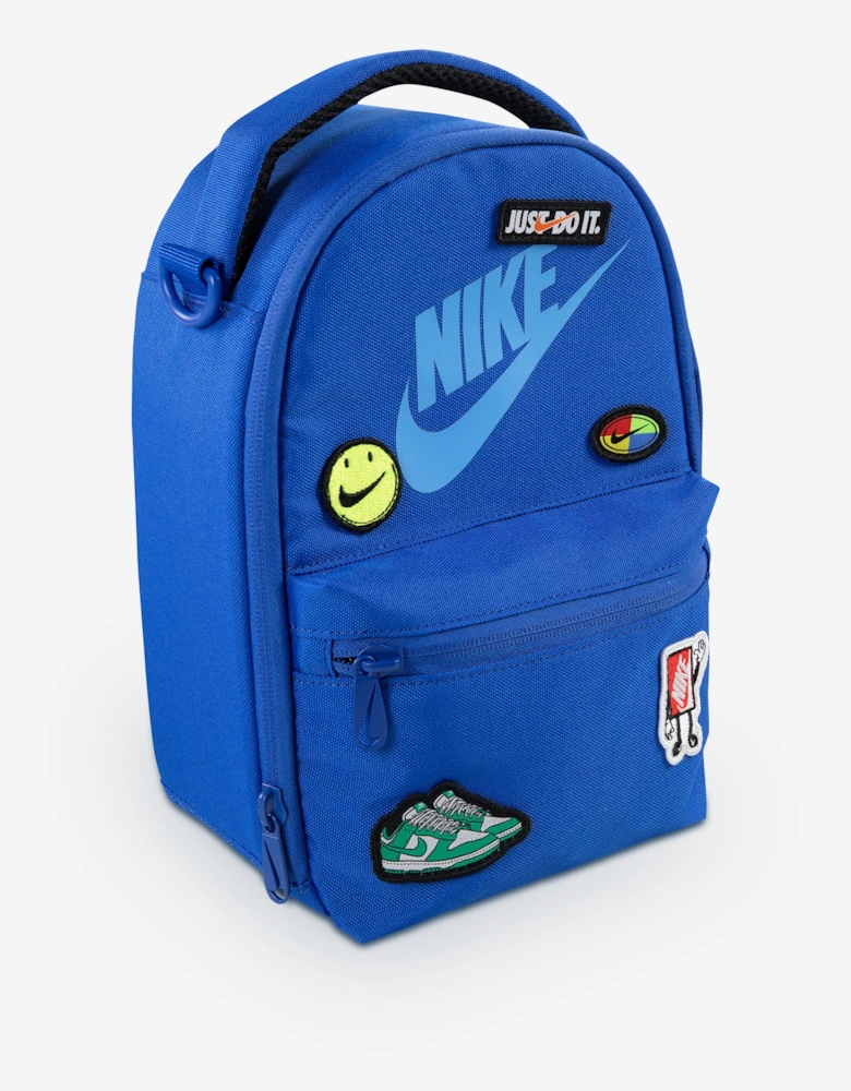 Kids Logo Patch Lunch Tote Bag in Blue (27cm)