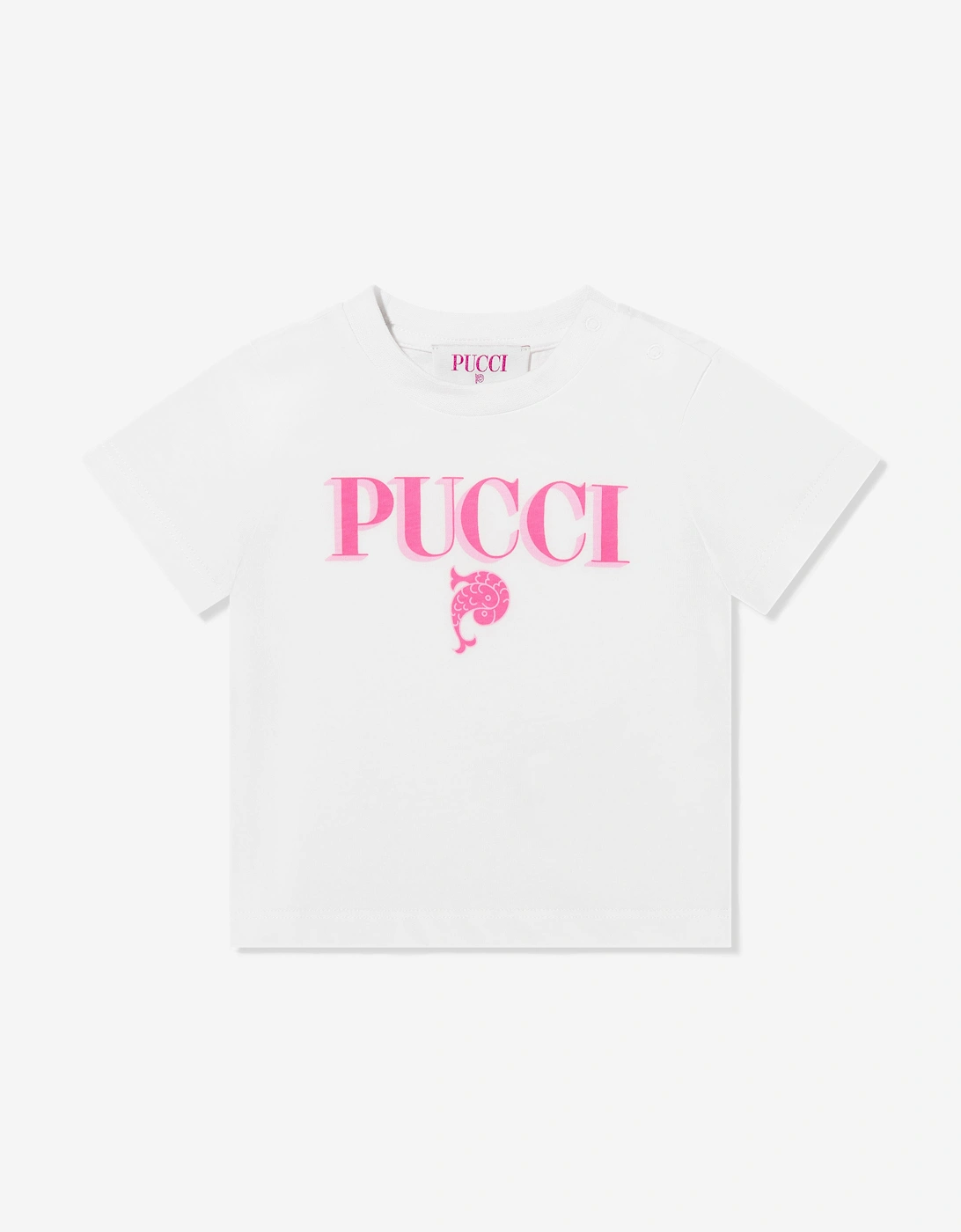 Baby Girls Logo T-Shirt in Ivory, 5 of 4