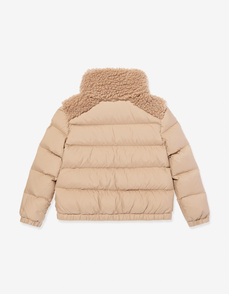 Girls Vard Down Padded Jacket in Beige