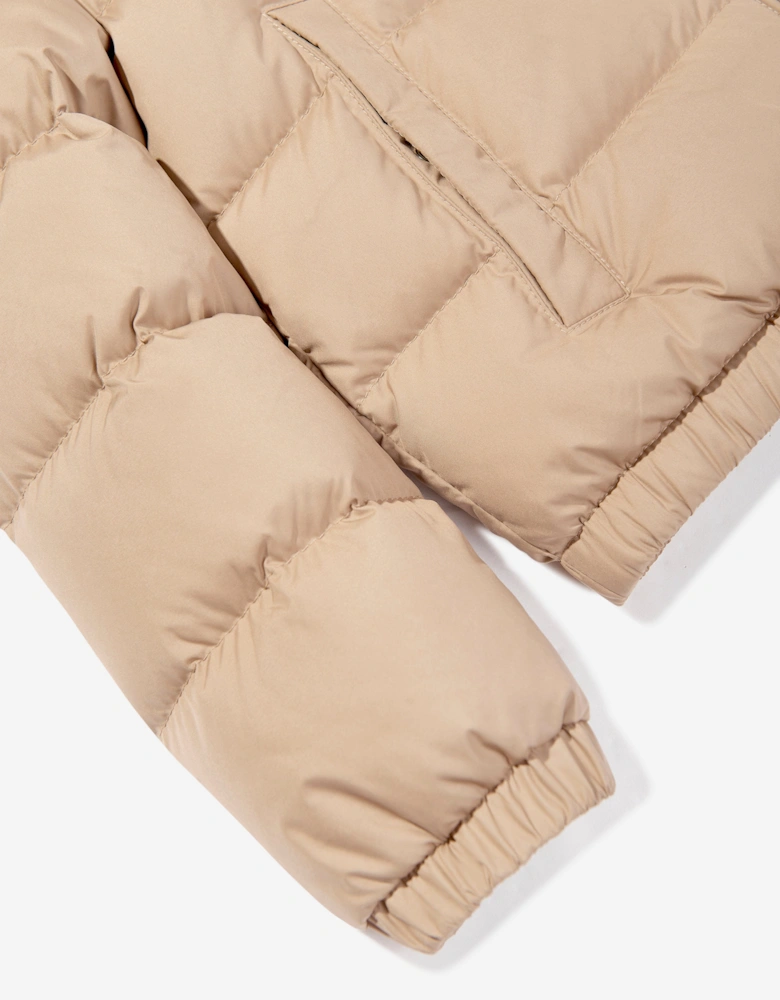 Girls Vard Down Padded Jacket in Beige