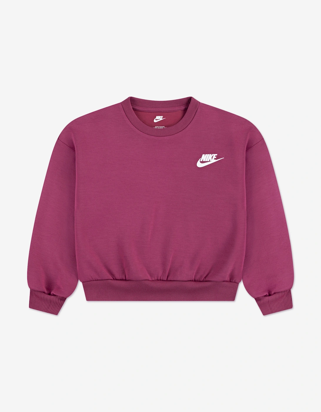 Girls Crew Wide Leg Tracksuit in Pink