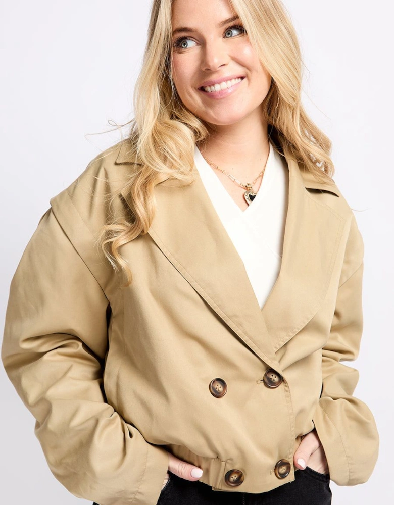 Camel Cropped Jacket