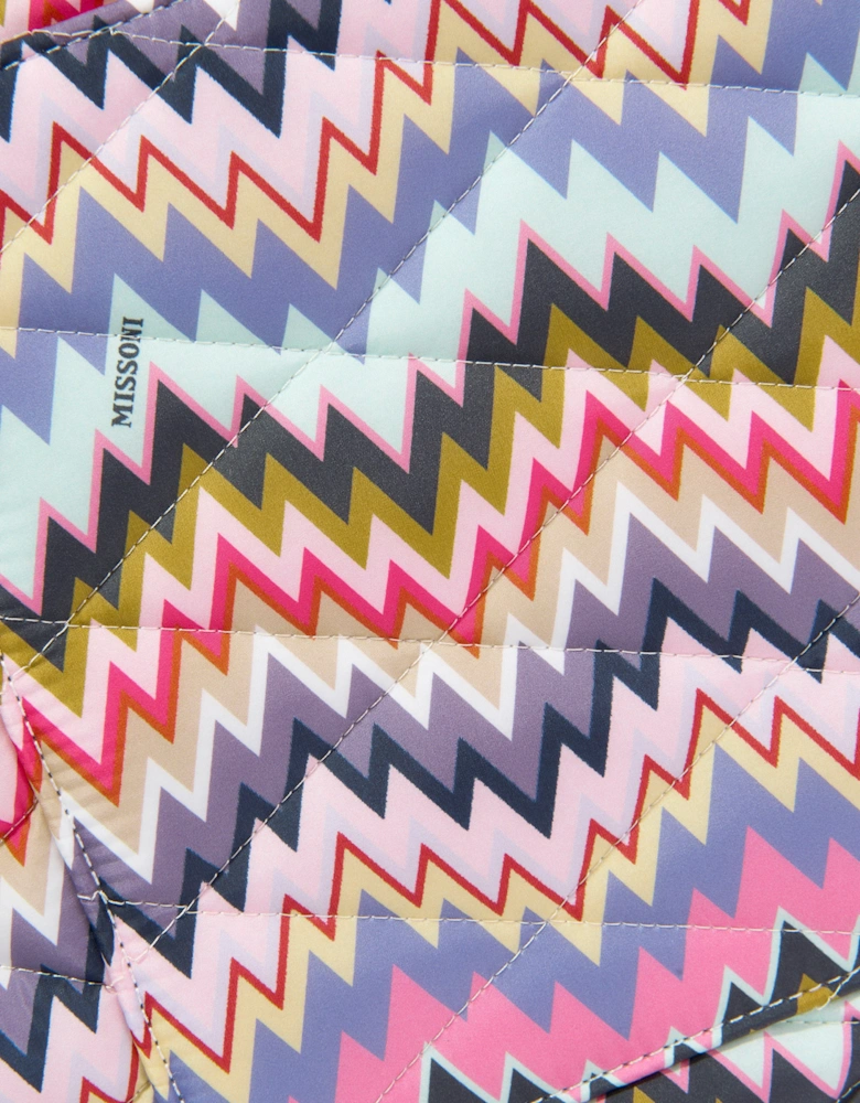 Baby Girls Zigzag Changing Bag in Multicolour (41cm)