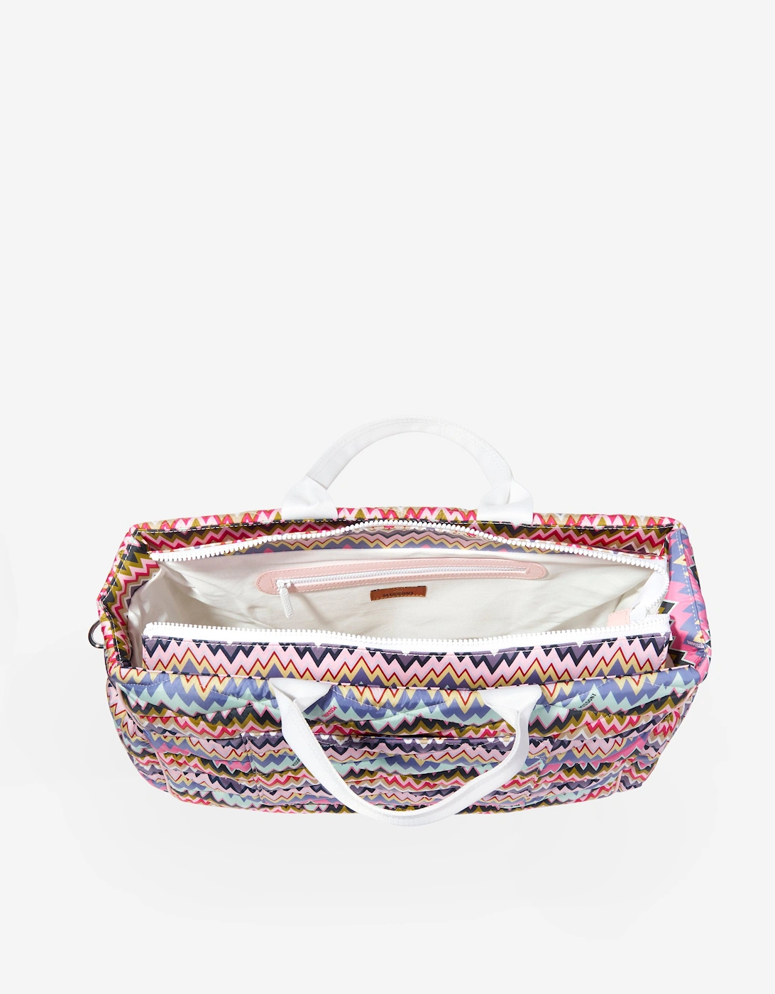 Baby Girls Zigzag Changing Bag in Multicolour (41cm)