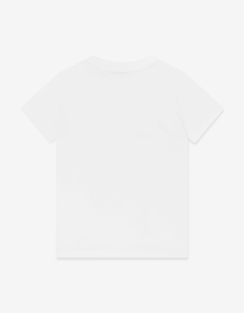 Girls Fish Logo T-Shirt in Ivory