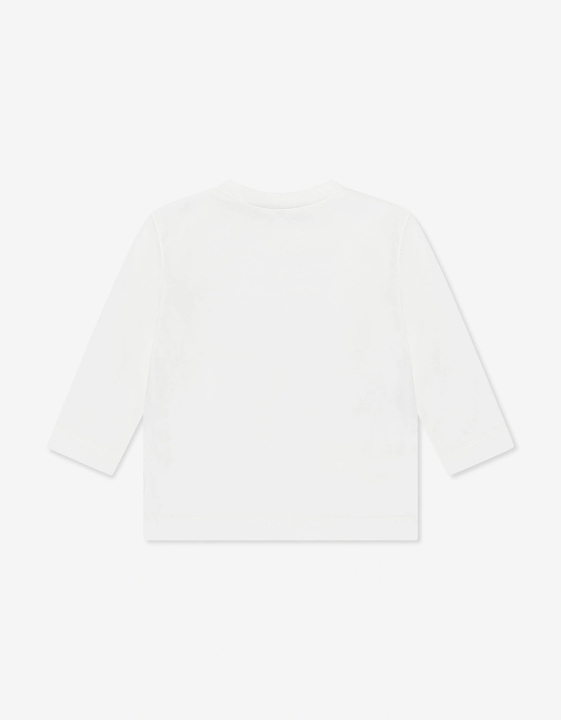 Baby Long Sleeve Logo T-Shirt in White