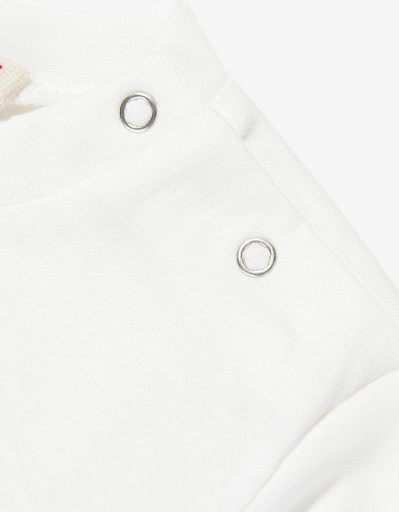 Baby Long Sleeve Logo T-Shirt in White