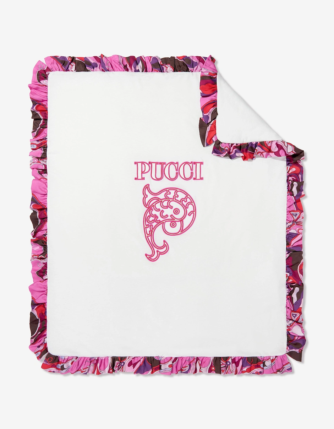 Baby Girls Logo Blanket in Ivory (90cm), 5 of 4