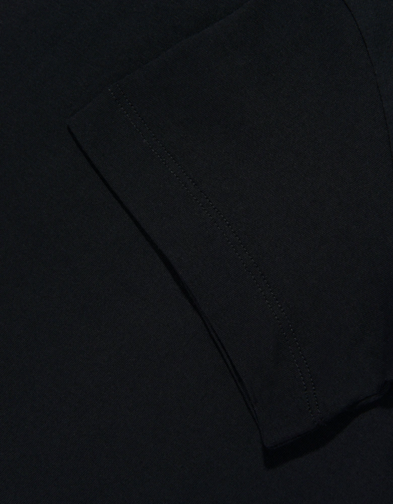 Girls Fish Logo Jersey Dress in Black