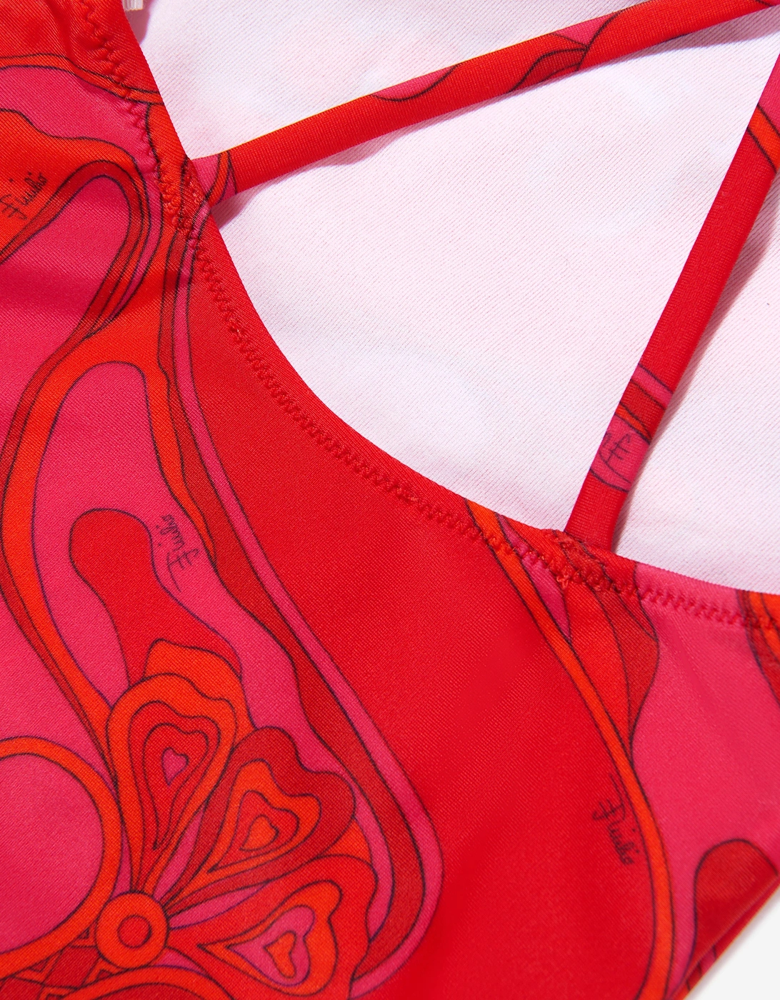 Baby Girls Orchidee Print Swimsuit in Red