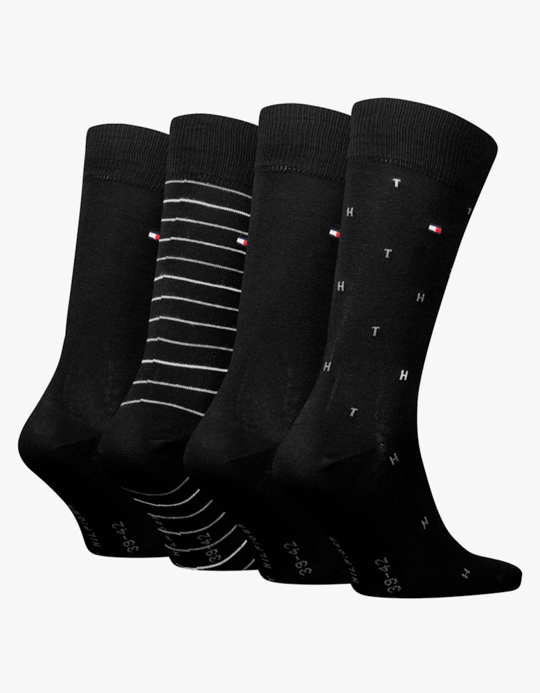 4 Pack Giftbox Mens Socks Black