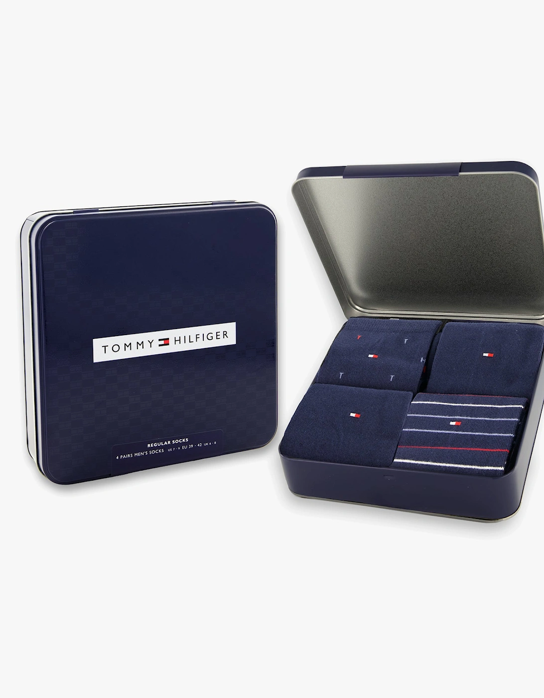 4 Pack Giftbox Mens Socks Navy